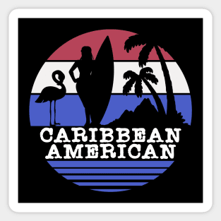 Caribbean American Sticker